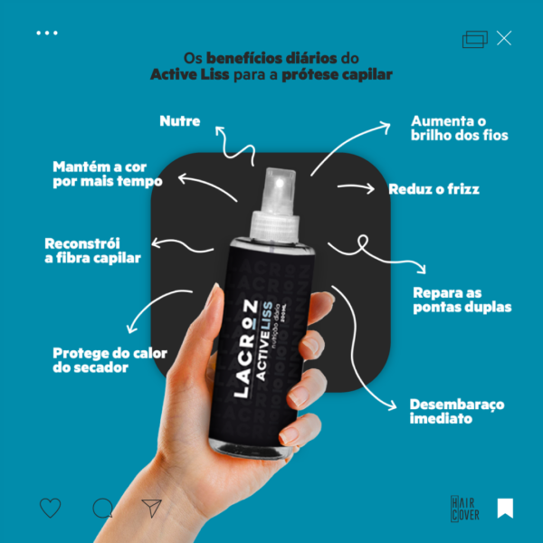 ActiveLiss Nutrição Diária Para Prótese Capilar 200ml Lacroz - Image 2
